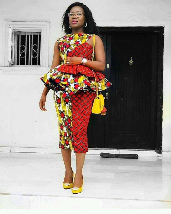 Ankara styles short sales skirt and blouse